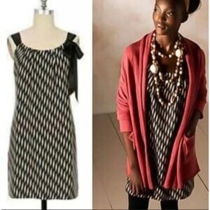 Anthropologie Floreat Endless Diamond Silk DressSize S